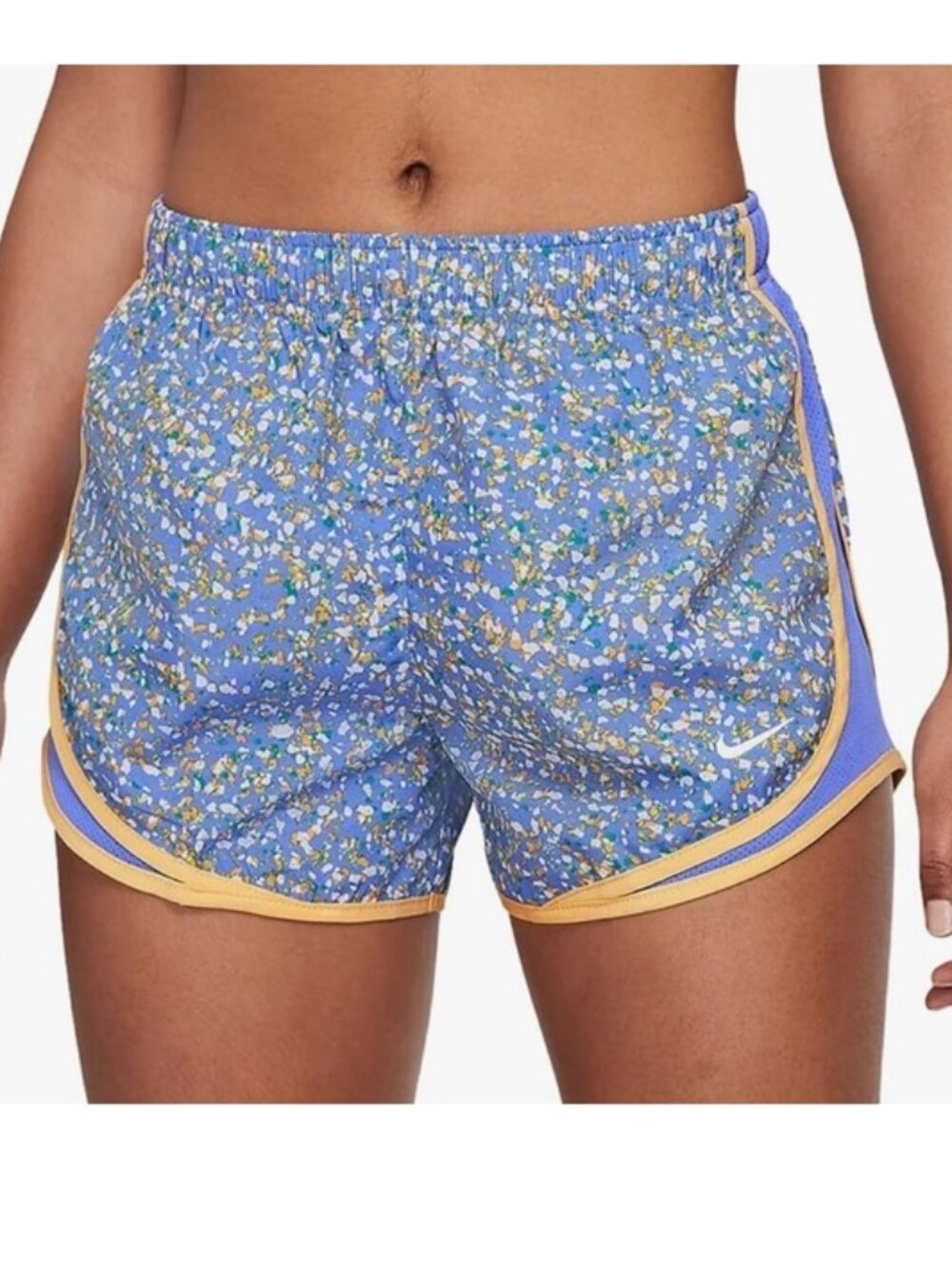NIKE Blue floral TEMPO Running Training DRI-FIT Shorts *X-SMALL* B105